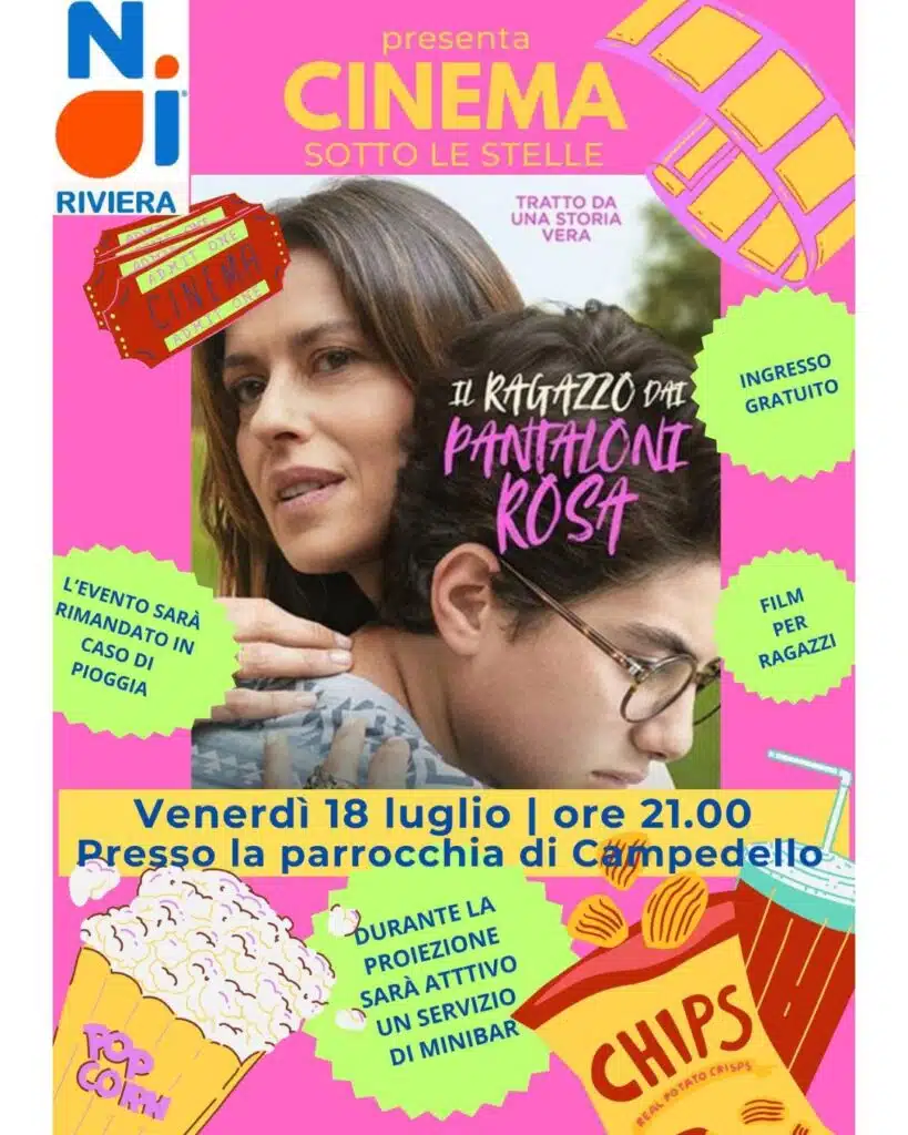 Cinema sotto le stelle a Campedello!