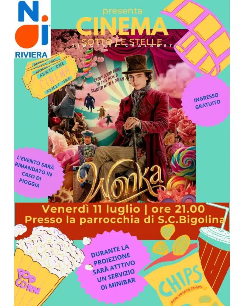 Cinema sotto le stelle a Santa Croce Bigolina!